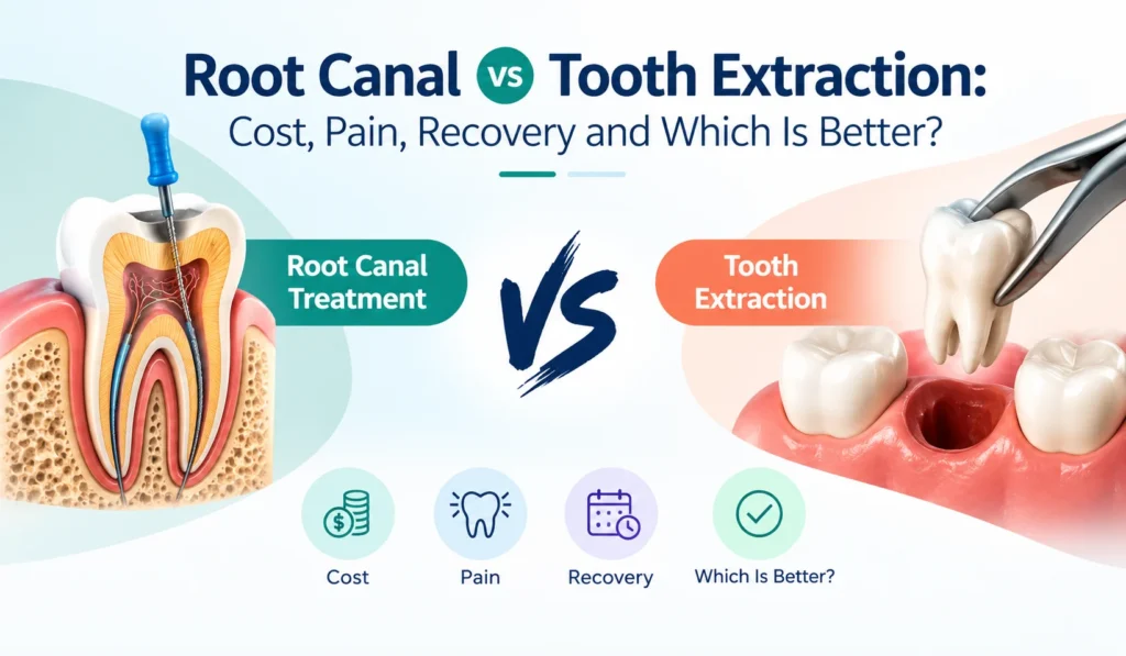 Root Canal vs Tooth Extraction: Cost, Pain, Recovery and Which Is Better?